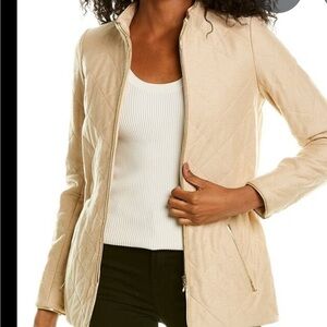 LEggiADRO Gold Luxe Quilted & Leather trim Jacket Sz. 10 (MD)